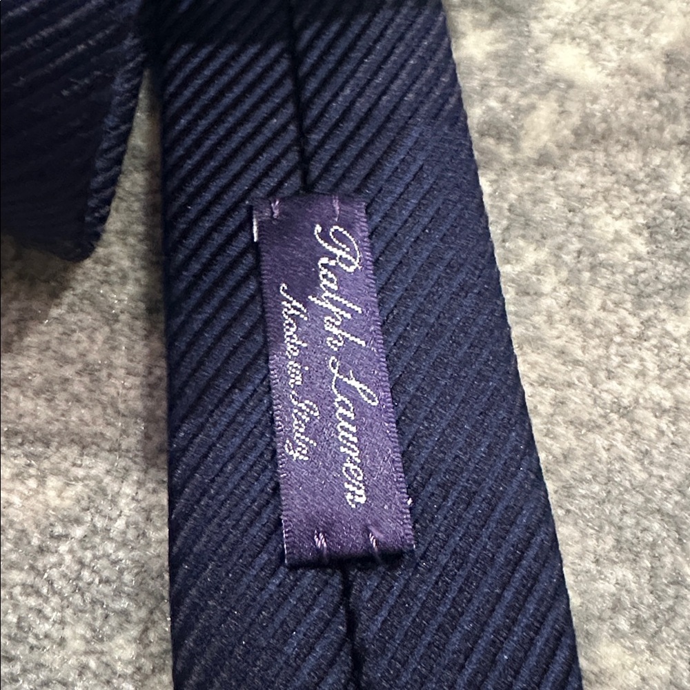 RALPH LAUREN PURPLE LABEL TIE NAVY BLUE - Picture 2 of 9